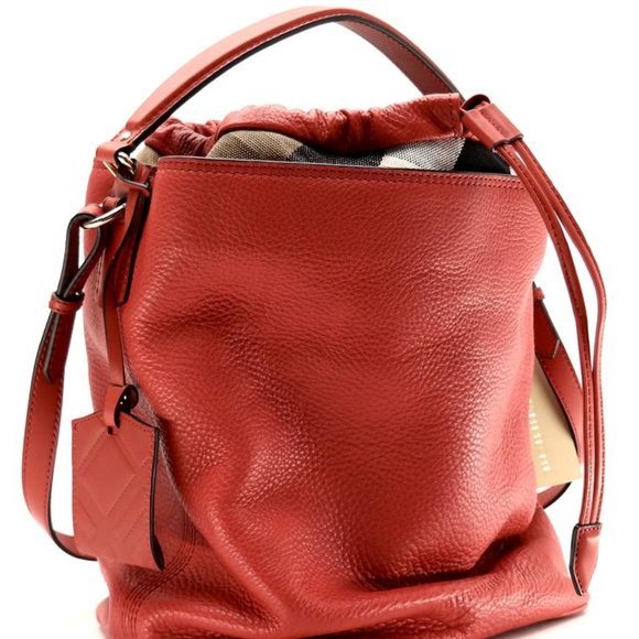 NWT BURBERRY MEDIUM ASHBY LEATHER HOBO BAG - Picture 2 of 12